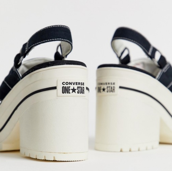 NWT Converse One Star Boardwalk Heels Wedges - Picture 3 of 8